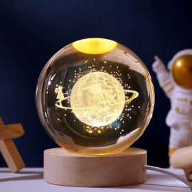 1pc Creative Crystal Ball Decoration, Desktop Night Light, Bedroom Night Light Valentine's Day Gifts Birthday Gifts (Items: 8cm Starry Sky Walk)