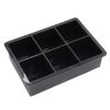 1pc Ice Cube Trays With Lid; Food Grade Silicone 6 Grid Ice Cube Mold; Flexible Easy Release Square Shaped Ice Maker; Kitchen Gadgets