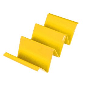 1pc/6pcs Colorful Taco Holder Stands - Premium Large Taco Tray Plates Holds Up To 3 Or 2 Tacos Each, PP Health Material Very Hard And Sturdy, Dishwash (Color: 1pc Yellow)